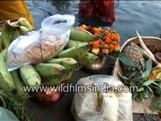 Worshipping the sun in India!