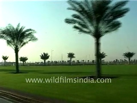 A drive through Dubai city in the Middle East