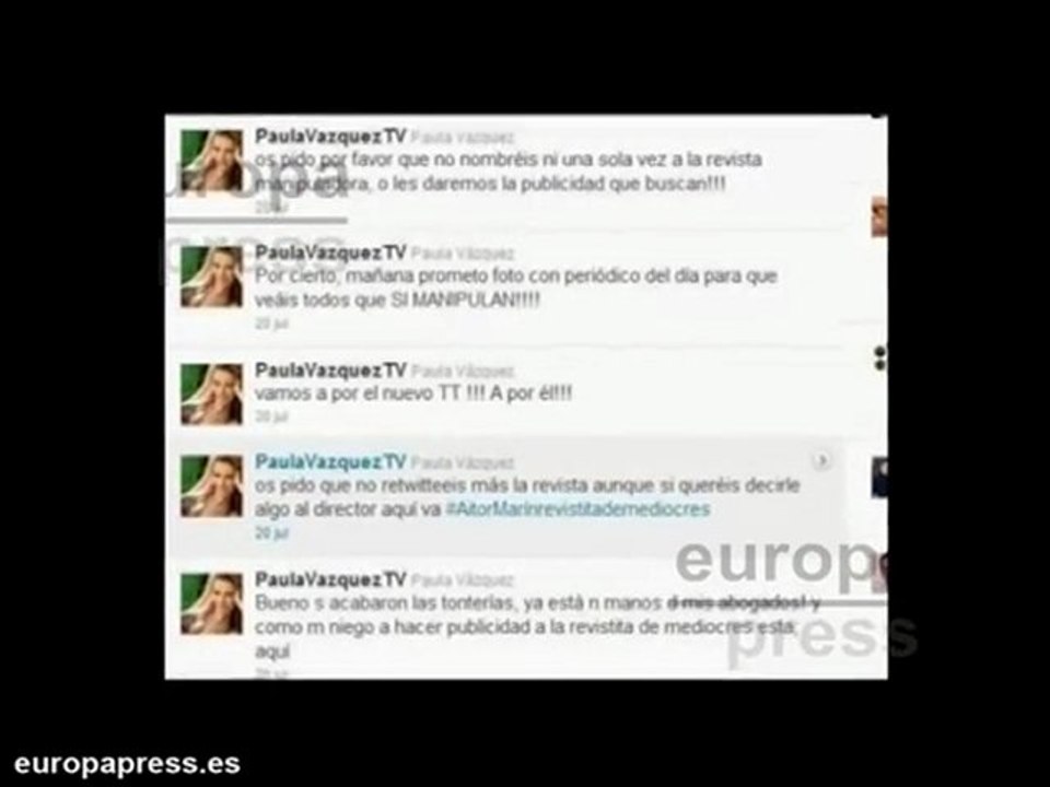Paula Vázquez contraataca