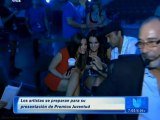 Maite Perroni y Dulce María en ensayos de Premios Juventud (DA)