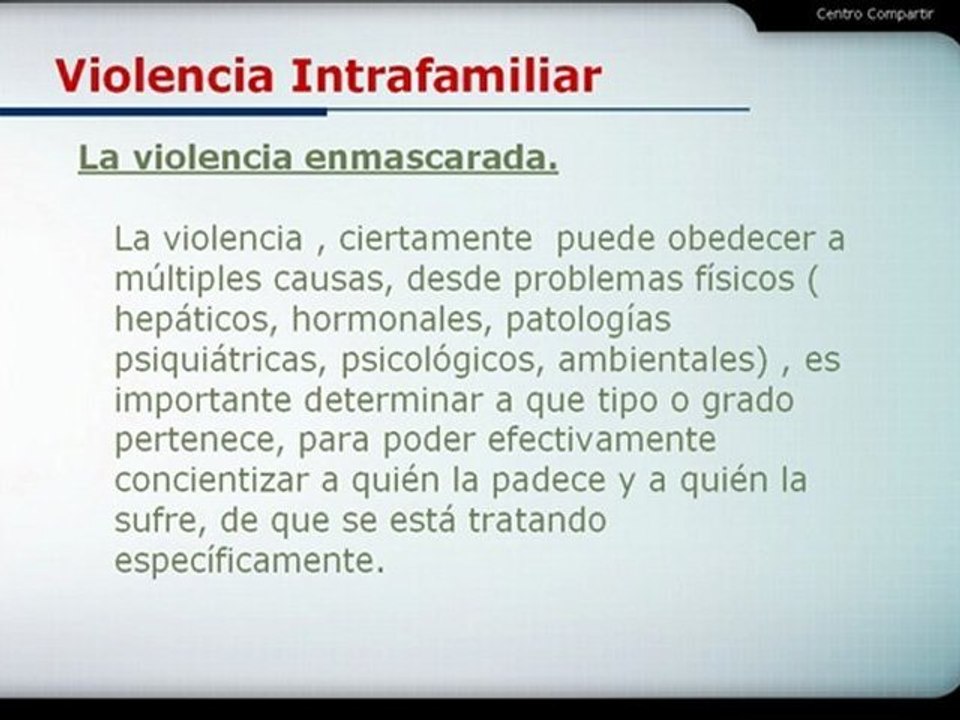 Violencia Intrafamiliar