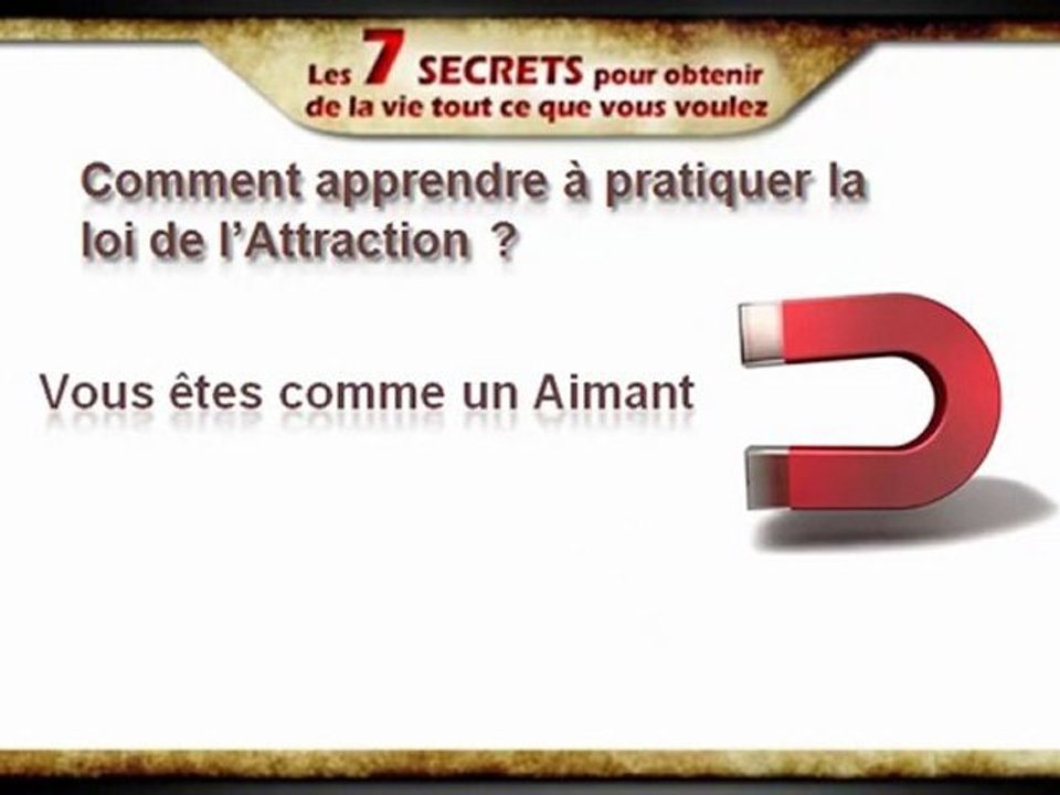 Vidéo n°7 - Apprenez à utiliser la loi de l_attraction dans votre vie !L_empreinte émotionnelle -vie positive