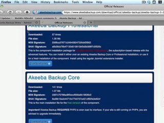 AB01 - Installing Akeeba Backup