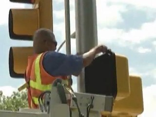 Lights Flipping Off.Rude Crosswalk lights