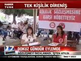 Taksim İlkyardım Hastanesinde Güllü Hanoğlu eyleminin 9. gününde