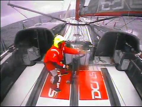 Luc Alphand en apprentissage sur le 60 pieds DCNS 1000