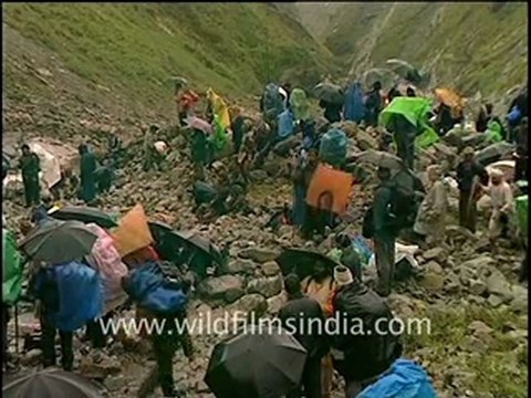 Devotees in Nanda Devi Raj Jaat Yatra Uttaranchal