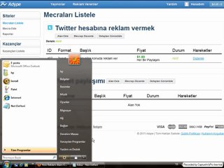 Facebook sayfanızdan twitter hesabınızdan veya internet sitenizden para kazanın