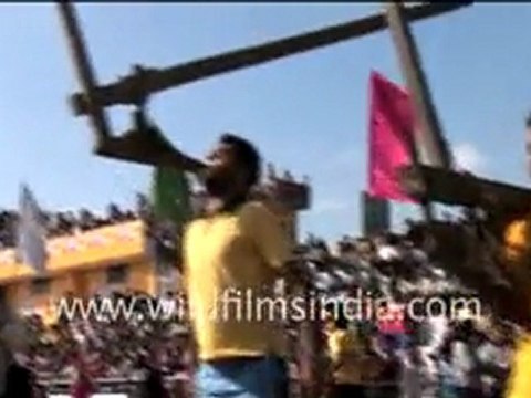 Lifting of Plough in Rural Olympics