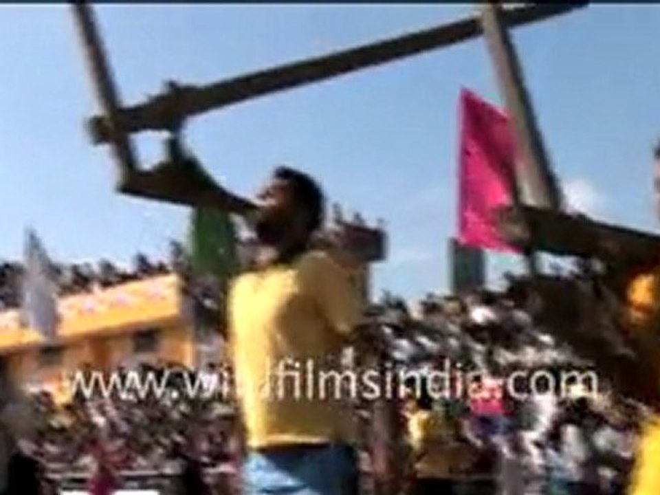 Lifting of Plough in Rural Olympics