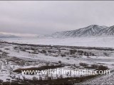 Snow covered mountain ranges, Ladakh