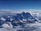 Eastern Himalayan peaks from the air!