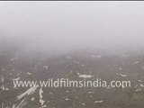 Gangotri river in uttaranchal (Top view)