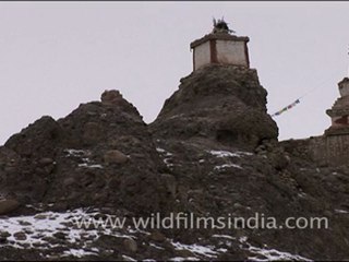 Monastery and chorten in Ladakh