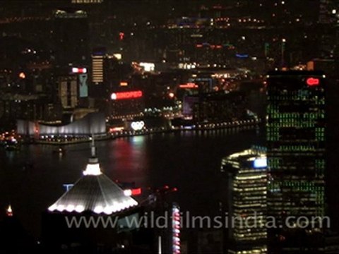 Hong Kong night view from The Peak