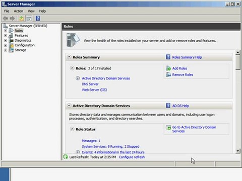 Setting up IIS 7 (Web Server) in Windows Server 2008