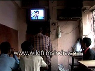 Entertainment at a roadside dhaba