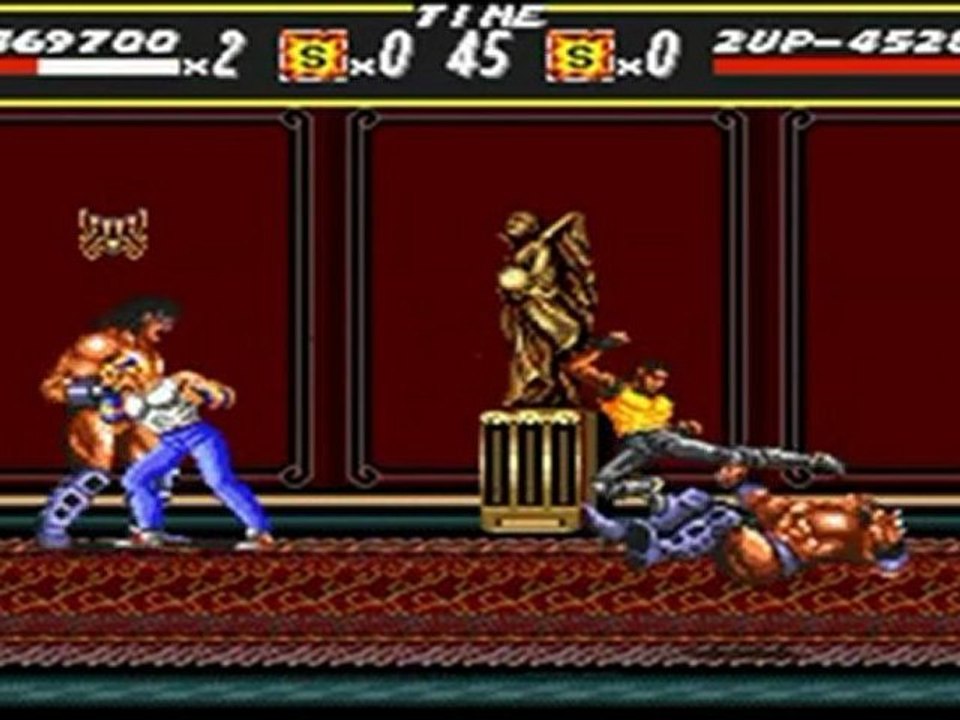 Streets of Rage - 2 players Playthrough Round 8 1-2
