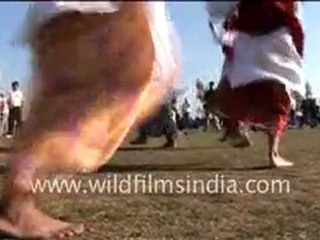 Cultural dance Bhangra in Rural Olympics