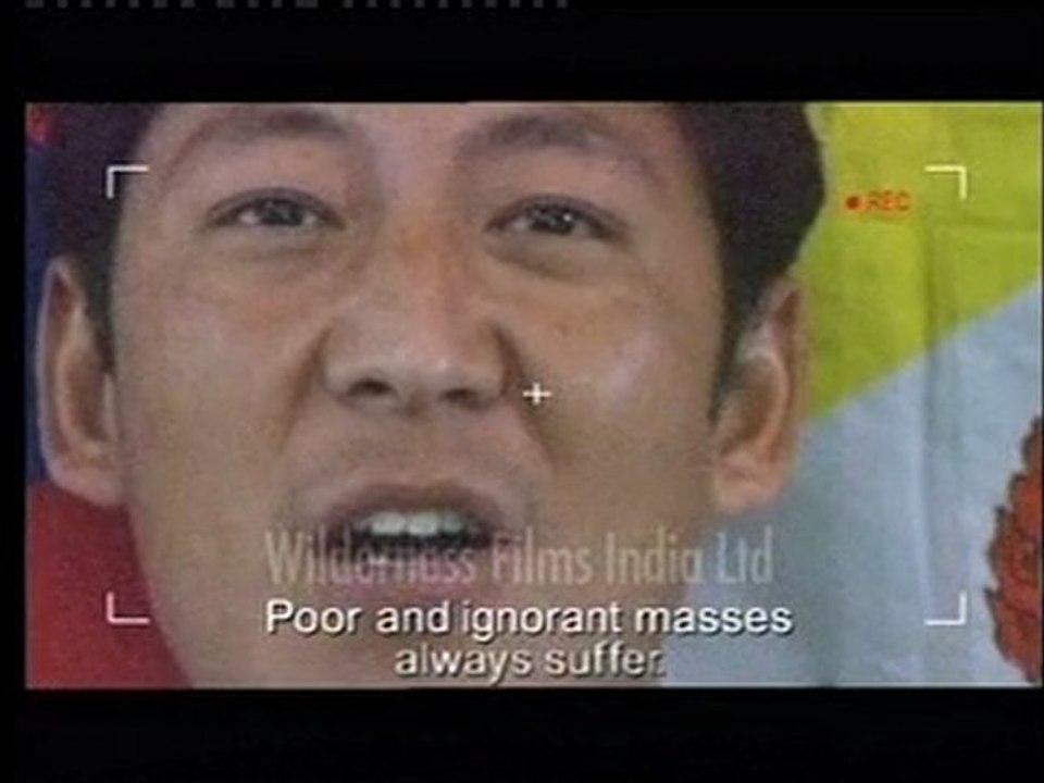 Poor Man Talking For His Rights on Camera