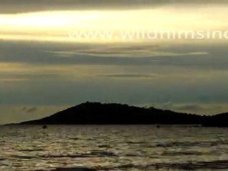 Beautiful Sunset from Koh Samet Island in Thailand
