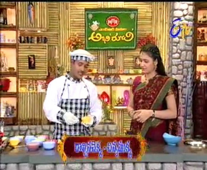 Etv Abhiruchi-Pindi Vantalu,Urinche Vanta,Good food,Sweet Snacks - 01