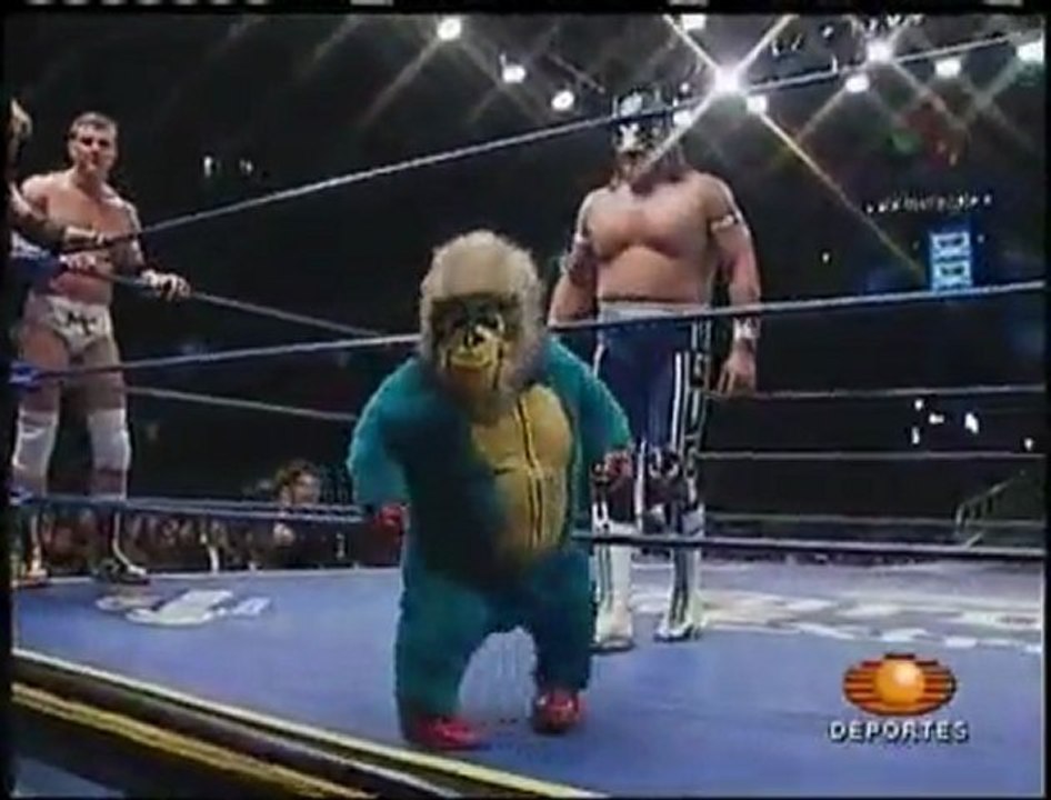 Zwerg beim Wrestling