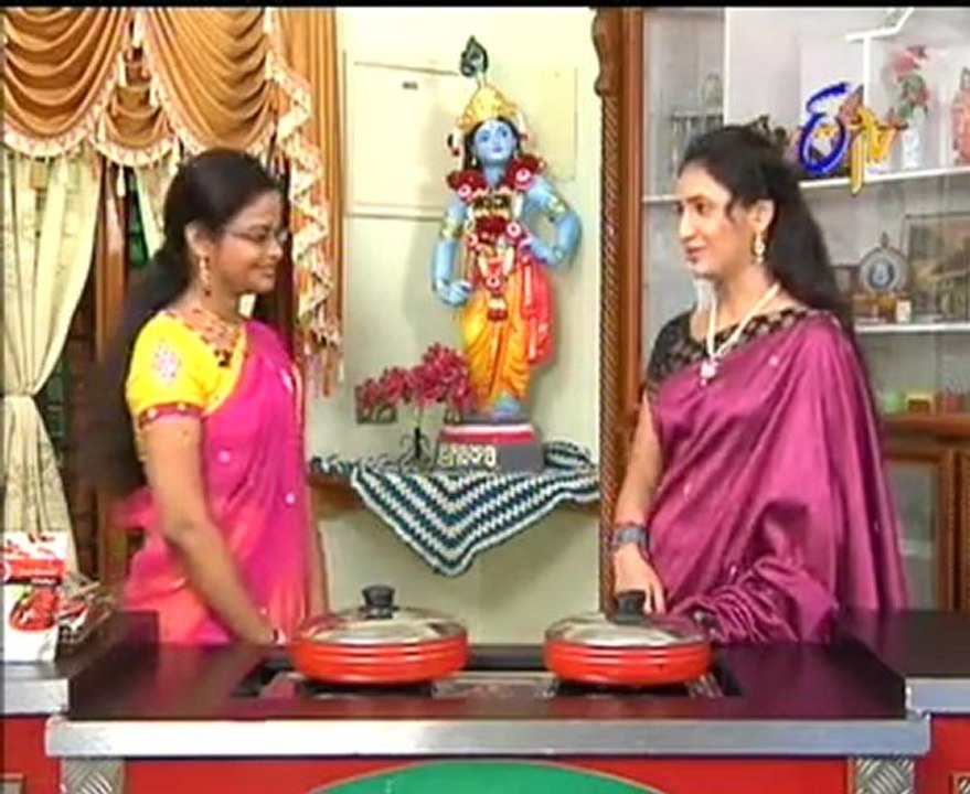 Etv Abhiruchi - Gummadi Pulao,Apple Almond Honey Salad,Queen Puddings,Saggubiyyam Bondalu- 03