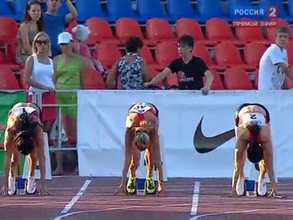 100м Женщины Финал Чемпионат России в Чебоксарах 2011 - www.MIR-LA.com