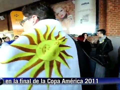 Uruguayos camino a la final de Copa América en Buenos Aires