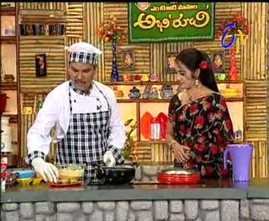 Etv Abhiruchi-Pindi Vantalu,Urinche Vanta,Good food,Sweet Snacks - 03