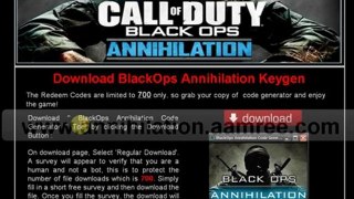 Redeem codes Black Ops Annihilation Working Download |