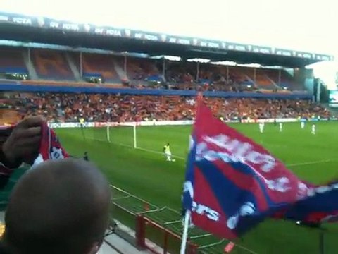 Les Corons des supporters lensois, match RC Lens - Clermont Foot 1er tour CDL 11/12