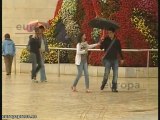 Los turistas afrontan mal tiempo en el País Vasco