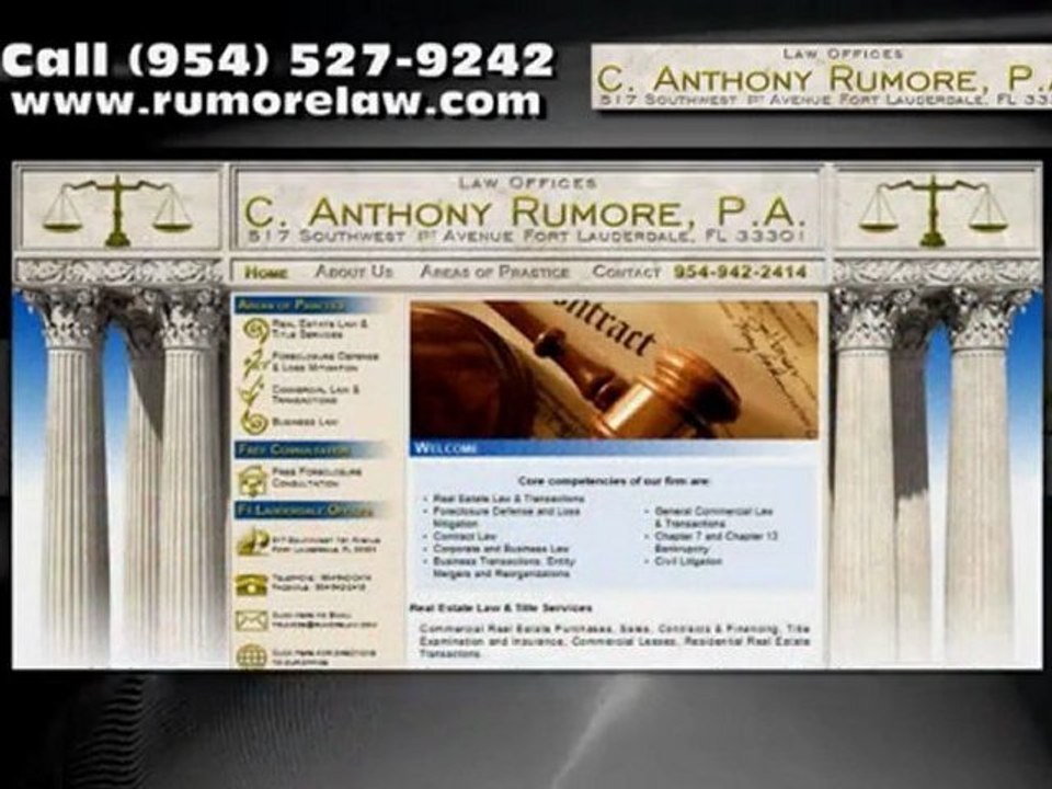 Lawyer in Fort Lauderdale FL - C. Anthony Rumore P.A.