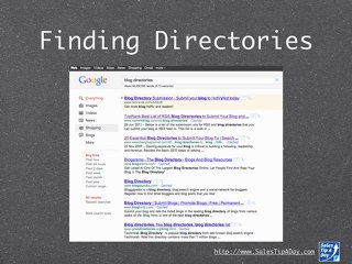 Blog Directories - #4 of 30 Best Ways to Promote Your ...