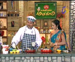 Abhiruchi - Pappu Ullikadala curry-Melon Lassi -Mamidikaya Rava Pulihora-01