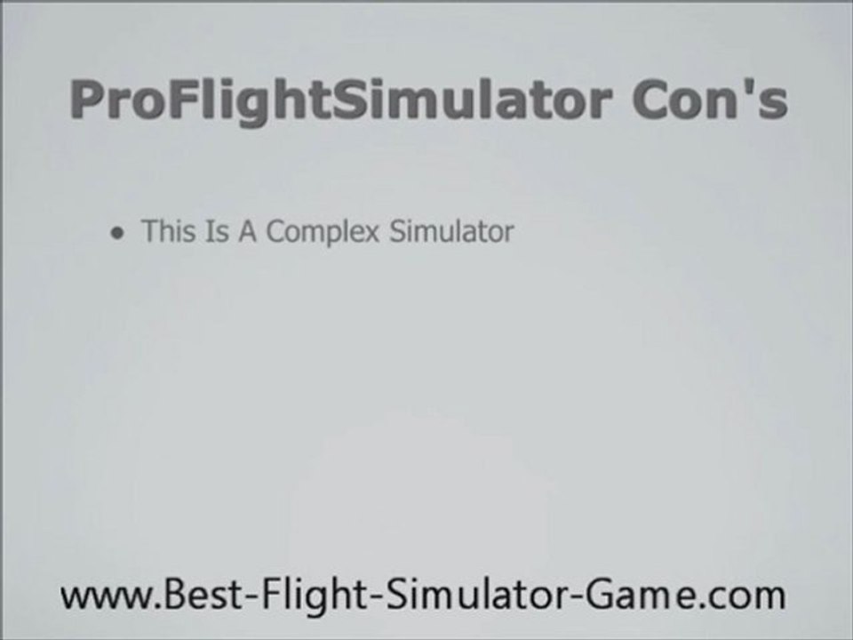 ProFlight Simulator Review