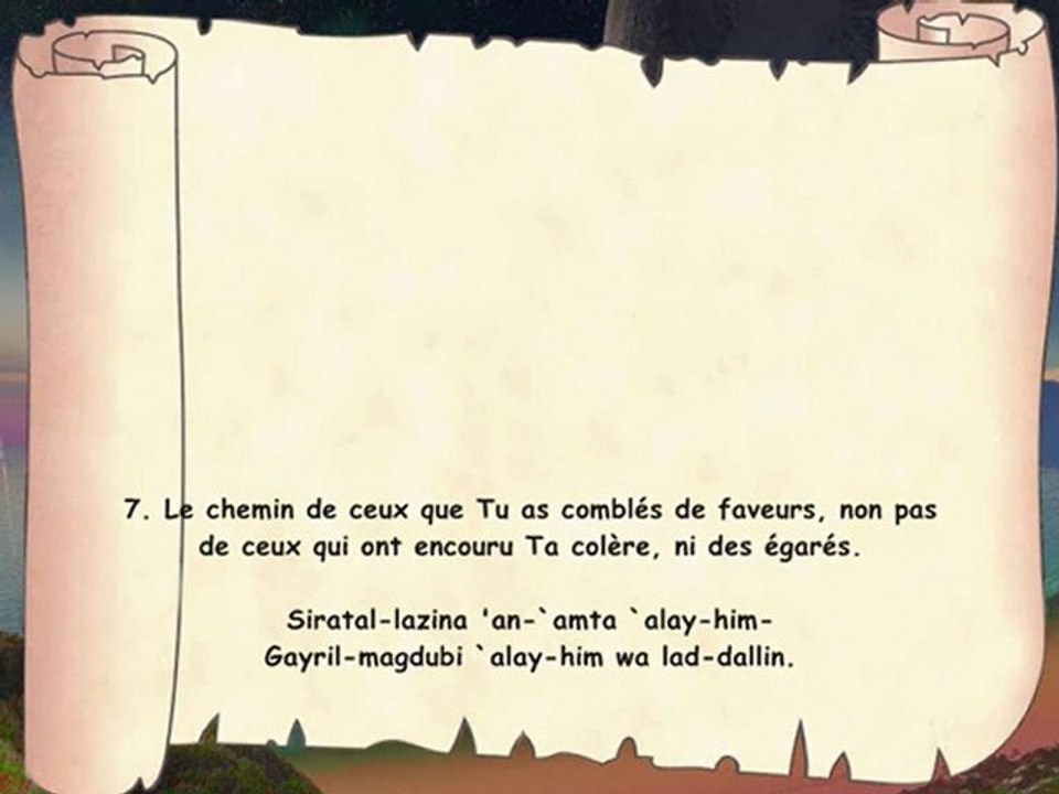Sourate 1 - Al Fatiha - Prologue (traduction français + phonétique) - Soudais
