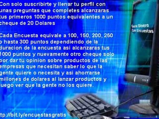 Como Ganar DInero Con Encuestas Pagadas Gratis