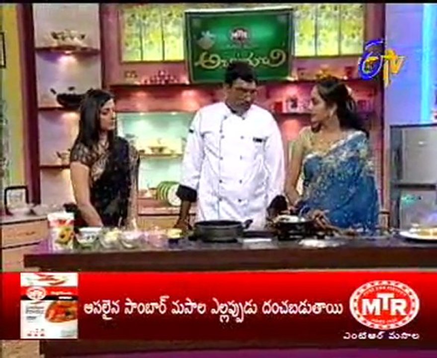 Abhiruchi with Actress Nishanthi - Thengai Sadam, Rasbhari Kofta & Apple Broccoli Salad - 02