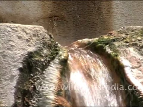 Hot water spring in a Temple in Gangnani