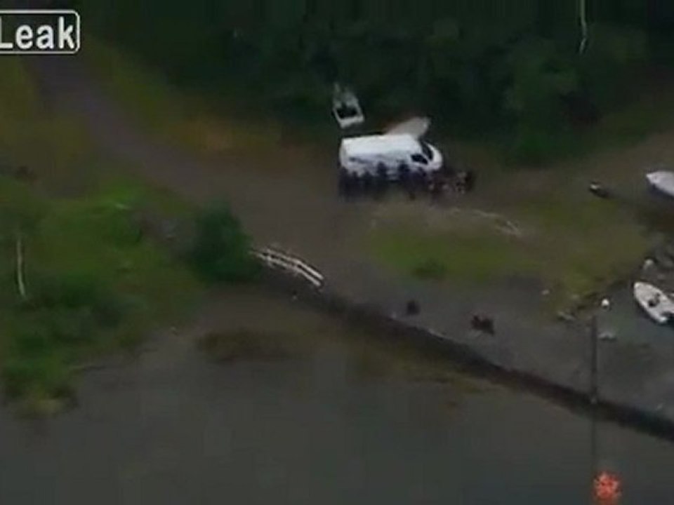 Helicopter View Form The Massacre Island In Norwegen