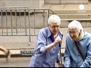 New York celebrates first same-sex weddings