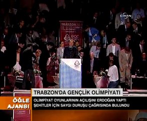 BAŞBAKAN, STADYUMU ŞEHİTLERE SAYGI DURUŞUNA DAVET ETTİ