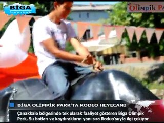 Biga Olimpik Parkta Rodeo Heyecanı