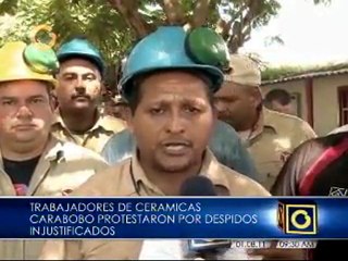 Trabajadores de Refractarios CVG protestan
