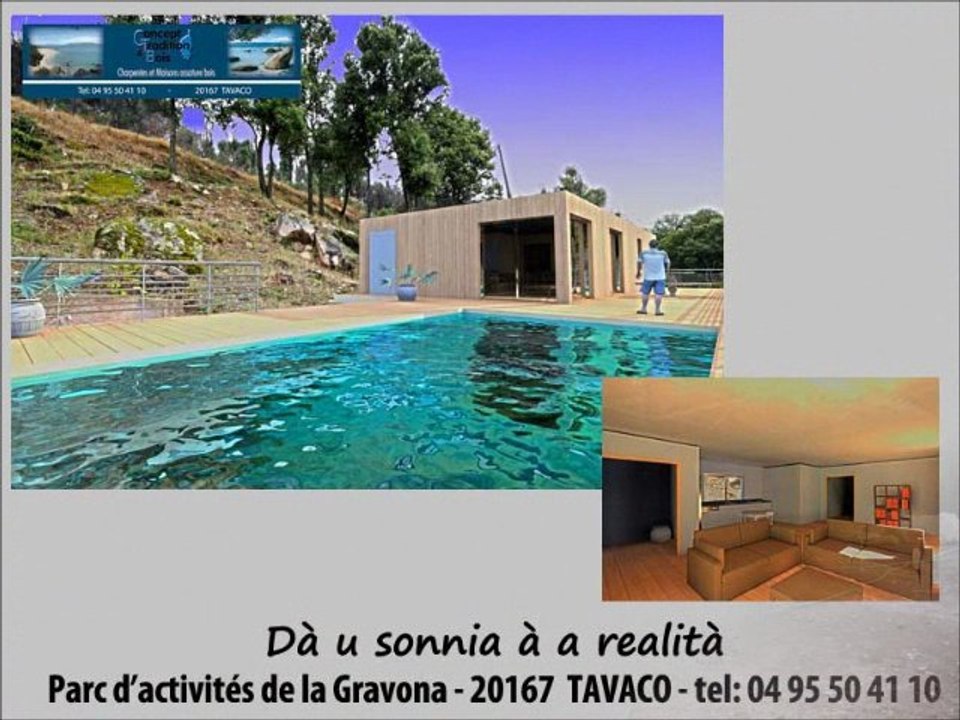 masion bois en corse, fabricant de maison et charpente bois en corse