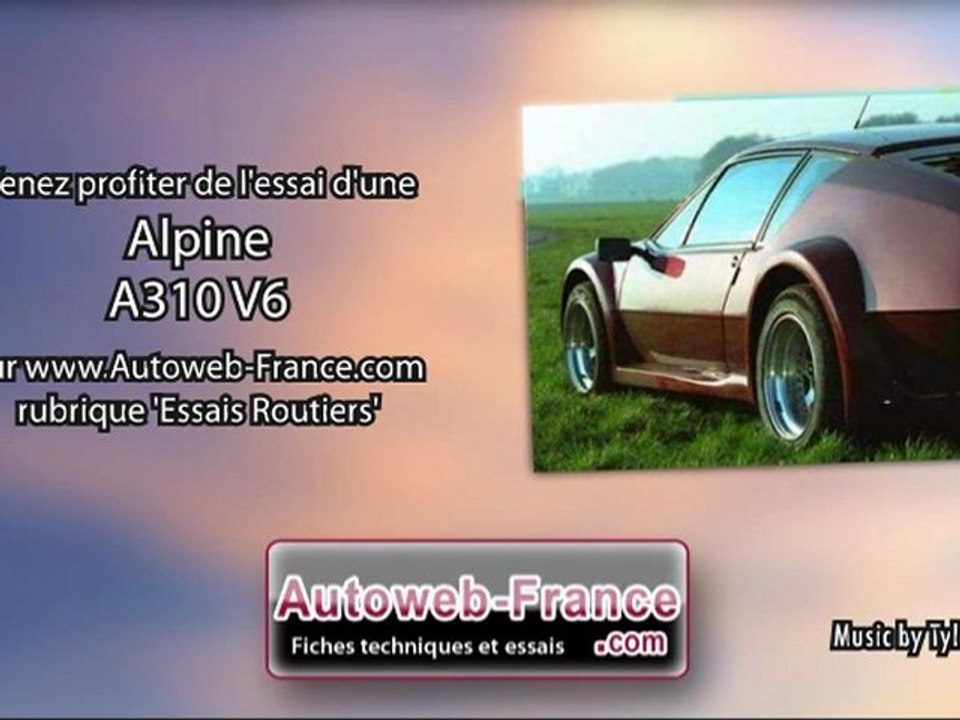 Essai Alpine A310 V6 - Autoweb-France
