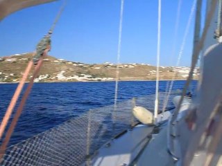 Arrivée sur Mykonos / Cyclades / Grèce.MOV